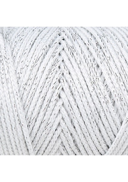 Loren Soft Star Makrome Ipi Gümüş Simli Beyaz RM10 fiyatları