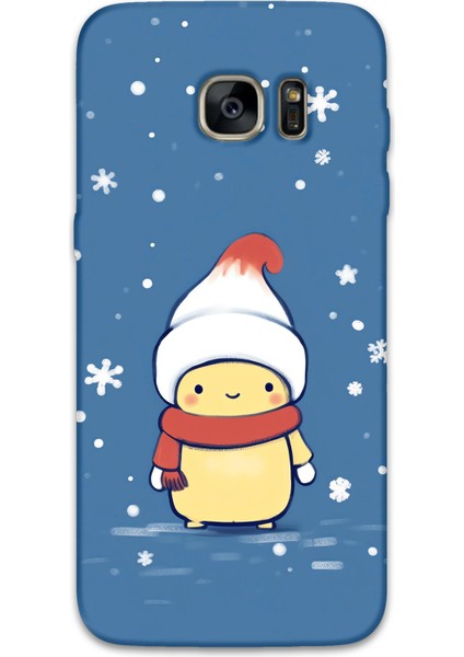 Galaxy S7 Edge Uyumlu Tavşan Desenli Telefon Kılıfı + Ekran Koruyucu - 5808