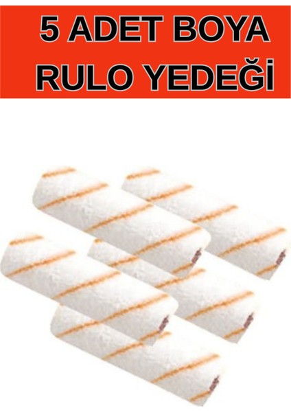10CM -Parmak Rulo 5 Adet- Boya Yedek- 5 Adet Fiyatı
