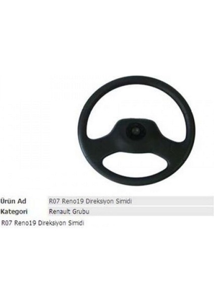 Techmrt Direksiyon Simidi R19 Kapaksiz 00019