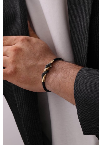 14 Ayar Sarmal Altın Erkek Bileklik