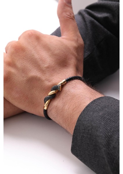 14 Ayar Sarmal Altın Erkek Bileklik modelleri