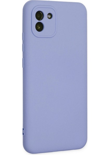 Samsung Galaxy A03 Kılıf Nano Içi Kadife Silikon - Lila indirimleri