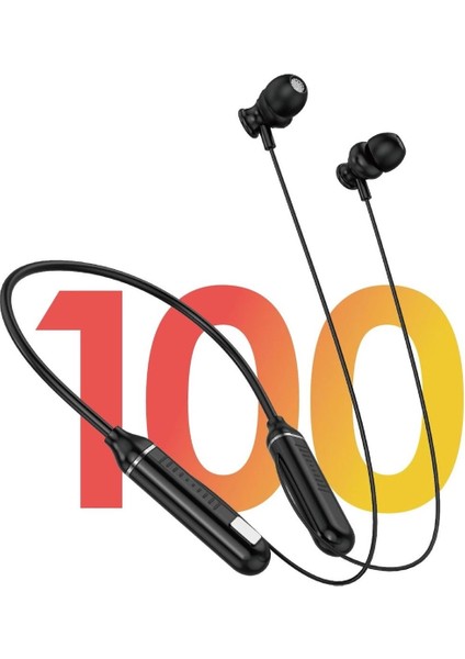 Fitness Tutkunu Boyundan Askılı Bluetooth Kulaklık 130 Saat Çalma Süresi