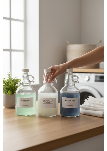 Bm 3'lü Sıvı Deterjan Seti 1000 ml Beyaz Kapak (Beyazlar-Renkliler-Siyahlar)