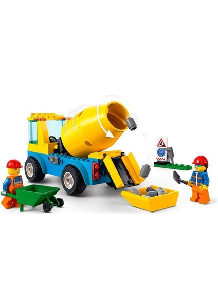 60325 Lego® City - Beton Mikseri, 85 Parça, +4 Yaş modelleri