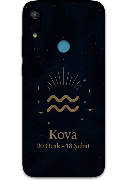 Huawei Y6S Uyumlu Kova Burcu Desenli Telefon Kılıfı + Ekran Koruyucu - 5778