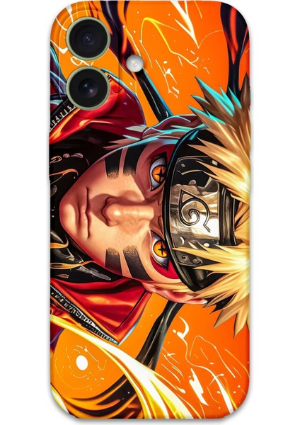 iPhone 16 Plus Uyumlu Anime Desenli Telefon Kılıfı + Ekran Koruyucu - 5911