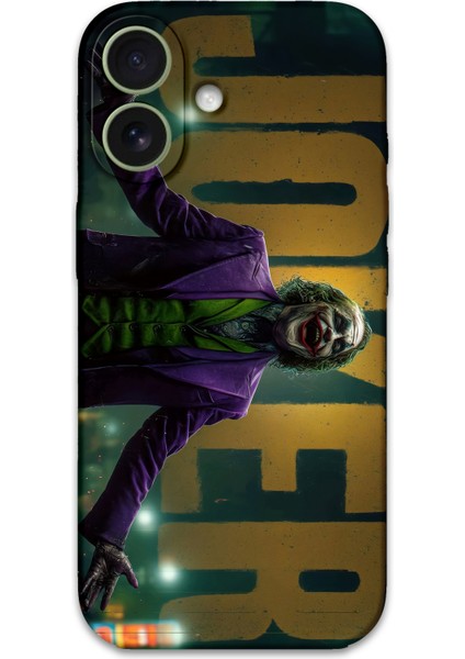 iPhone 16 Plus Uyumlu Joker Desenli Telefon Kılıfı + Ekran Koruyucu - 5930