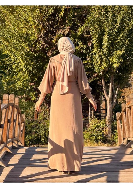 Ankanoor Seyyar Bebe Yakalı Örme Elbise ANKA255106 fırsatları