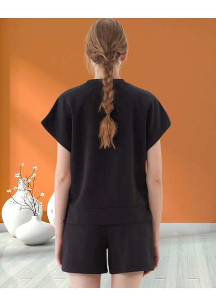 xint Kadın Bisiklet Yaka Oversize Modal Kumaş Bluz fırsatları