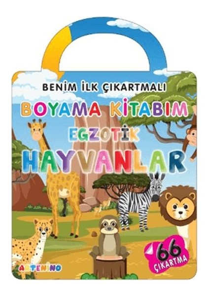 Benim Ilk Çıkartmalı Boyama Kitabım - Egzotik Hayvanlar