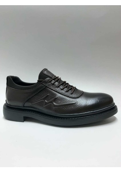 Hakiki Deri Topuklu Kauçuk Taban Kahverengi Geniş Kalıp Kışlık Erkek Ayakkabı C-9816064MRTT fiyatları