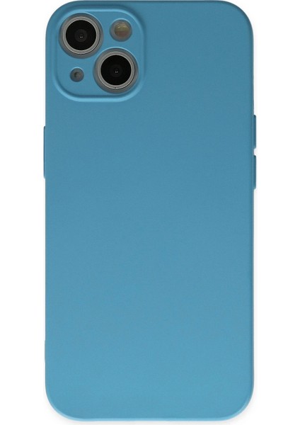 iPhone 13 Mini Kılıf Nano Içi Kadife Silikon - Mavi fırsatları