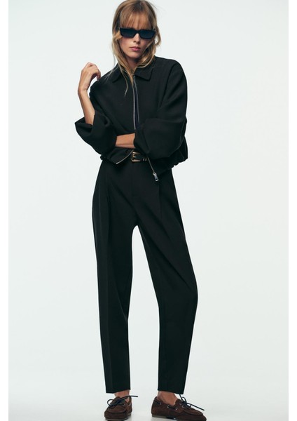 Premium Vento Orta Bel Kısa Paça Lycra Pantolon