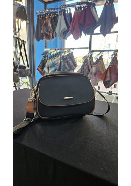 3 Gözlü Bayan Omuz Çantası Siyaha Taba fiyatları