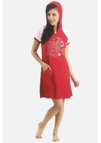 Berrak Kadın Spor Kapşonlu Elbise 2845