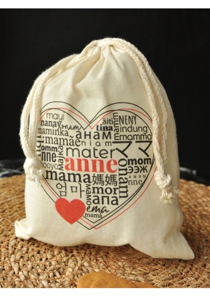 Anneler Günü Hediye Keseli Kupa Kızıl Kahve modelleri