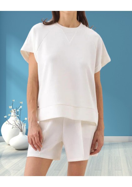 xint Kadın Bisiklet Yaka Oversize Modal Kumaş Bluz fırsatları