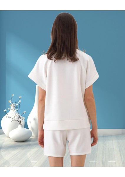 xint Kadın Bisiklet Yaka Oversize Modal Kumaş Bluz indirimleri