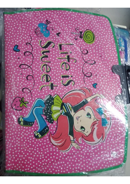 Çilek Kız Temalı 37X54 Proje ve Resim Çantası