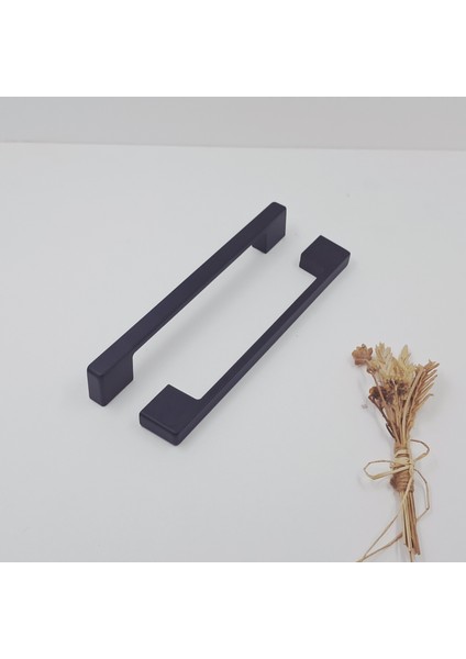Berta Geniş 128/160MM Metal Siyah Mutfak Banyo Dolap Mobilya Çekmece Kulpu 1. Sınıf Malzeme