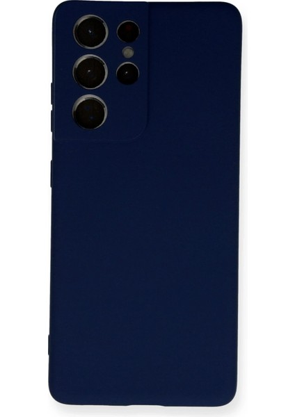 Samsung Galaxy S21 Ultra Kılıf Nano Içi Kadife Silikon - Lacivert fırsatları