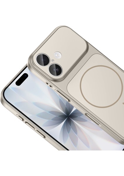 Iphone 17 Kılıf M-Safe Şarj Özellikli Kamera Camlı Formen Kapak-Gri fiyatları
