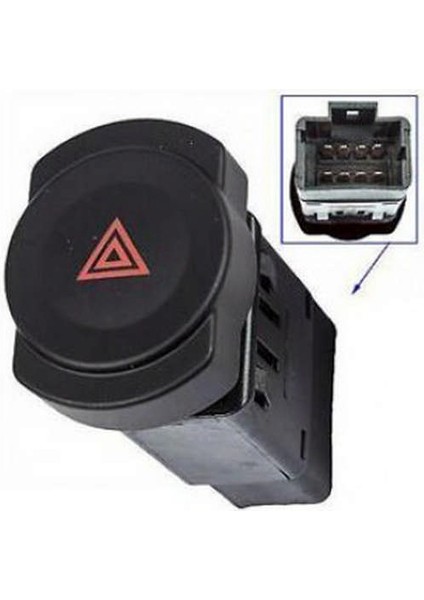 Techmrt Dörtlü Flaşör Anahtari D.duster- Logan Mcv- Sandero 2007-