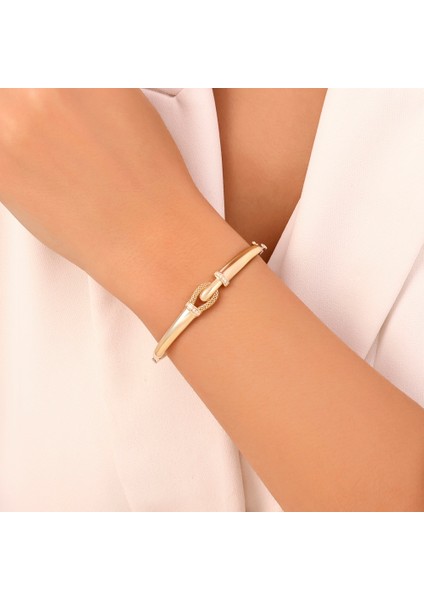 Tasarım Altın Kelepçe - 14K