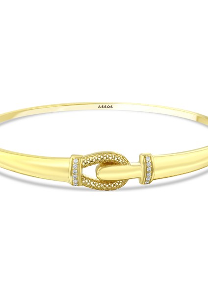 Tasarım Altın Kelepçe - 14K