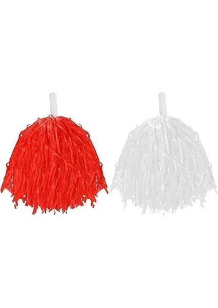 Kırmızı Beyaz 23 Nisan Gösteri Ponponu (1 Çift) fiyatları