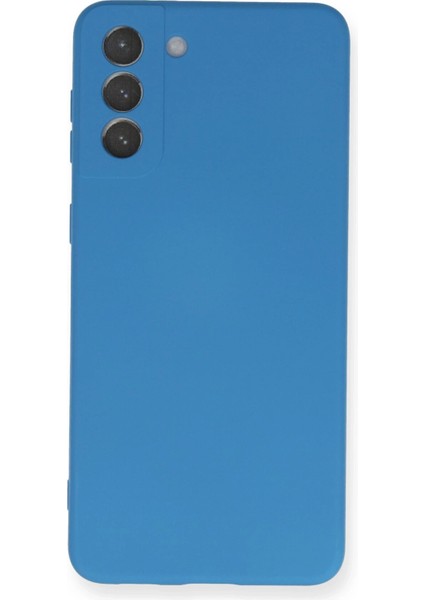 Samsung Galaxy S21 Plus Kılıf Nano Içi Kadife Silikon - Mavi indirimleri
