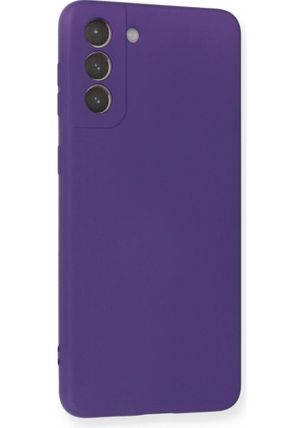 Samsung Galaxy S21 Plus Kılıf Nano Içi Kadife Silikon - Mor