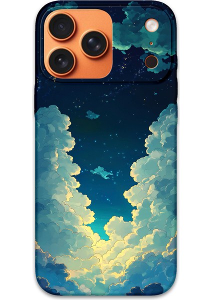 iPhone 17 Pro Uyumlu Uzay Desenli Telefon Kılıfı + Ekran Koruyucu - 5868