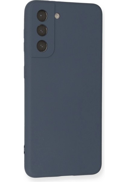 Samsung Galaxy S21 Kılıf Nano Içi Kadife Silikon - Gri