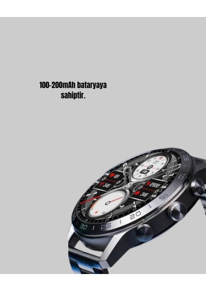 100MAH Şarjlı Akıllı Saat – Mesaj Bildirimi, Müzik Kontrolü ve Ergonomik Tasarım indirimleri