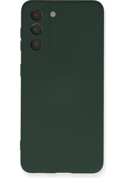 Samsung Galaxy S21 Kılıf Nano Içi Kadife Silikon - Koyu Yeşil indirimleri