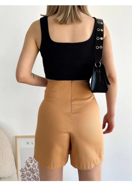 Dört Çıtçıtlı Gabardin Şort Etek S249001 modelleri