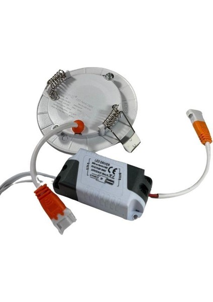 Sıvaaltı Beyaz (Gömme) LED Panel-Spot Lamba Işık Gücü: 3W Dış Çap:8,5 cm Delik Çap:7,5 cm