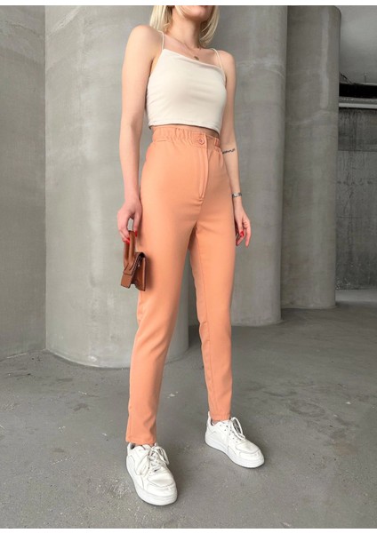 Beli Lastikli Karamel Pantolon fırsatları
