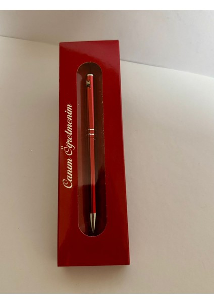 Tükenmez Kalem Canım Öğretmenim Kırmızı Renk