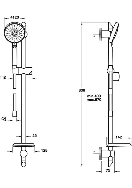 Master Slot Sürgülü El Duşu Takımı A45691 fiyatları