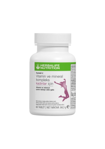 Formül 2 Vitamin ve Mineral Kompleks Kadınlar Için