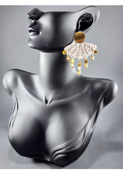 Özel Tasarım Jasper Doğal Taşlı Küpe fiyatları