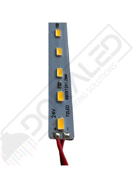 24 Volt Bantlı 5730 24 V LED Bar Alüminyum Çubuk LED 72 Ledli Günışığı 3000-3200K