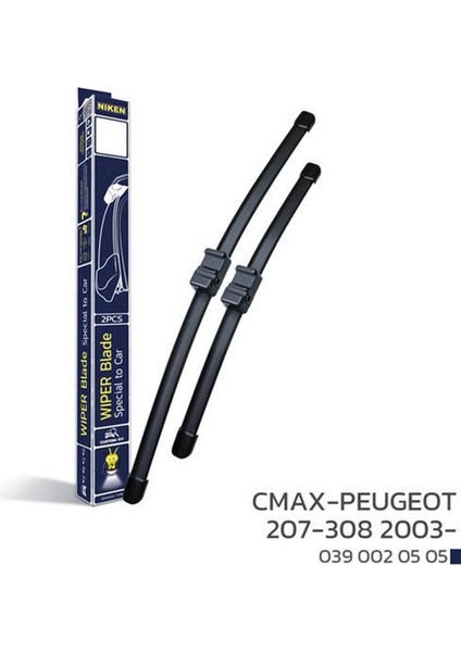 Techmrt Niken Cmax-Peugeot 207-308 2003-ARACA Özel Silecek
