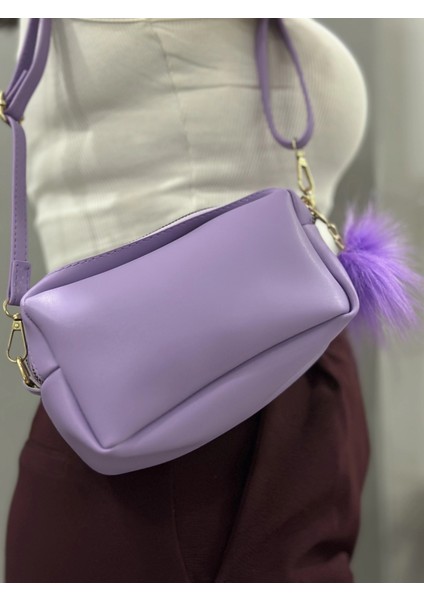 Ponpon Mor Cilt Çanta modelleri