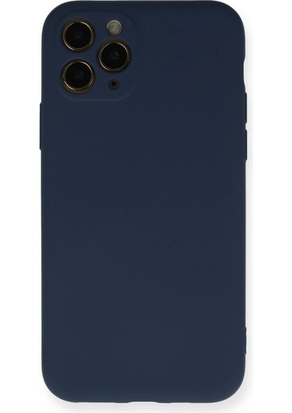 iPhone 11 Pro Kılıf Nano Içi Kadife Silikon - Lacivert indirimleri