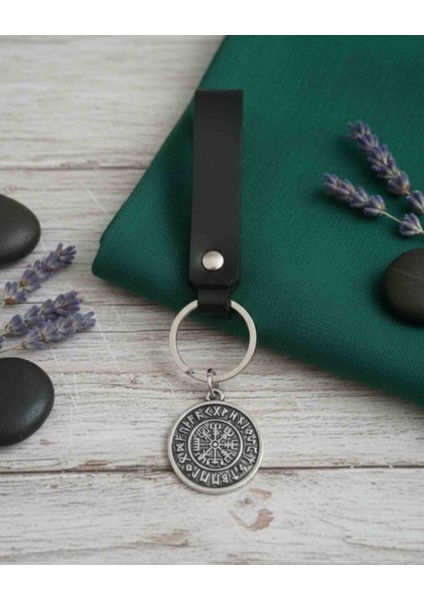 Deri Anahtarlık Pusula Vegvisir Tasarım Hakiki Deri Anahtarlık Hediye Anahtarlık fiyatları